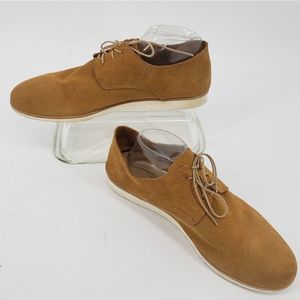 Nisolo Tan Suede Lace Up Shoes Travel Derby
